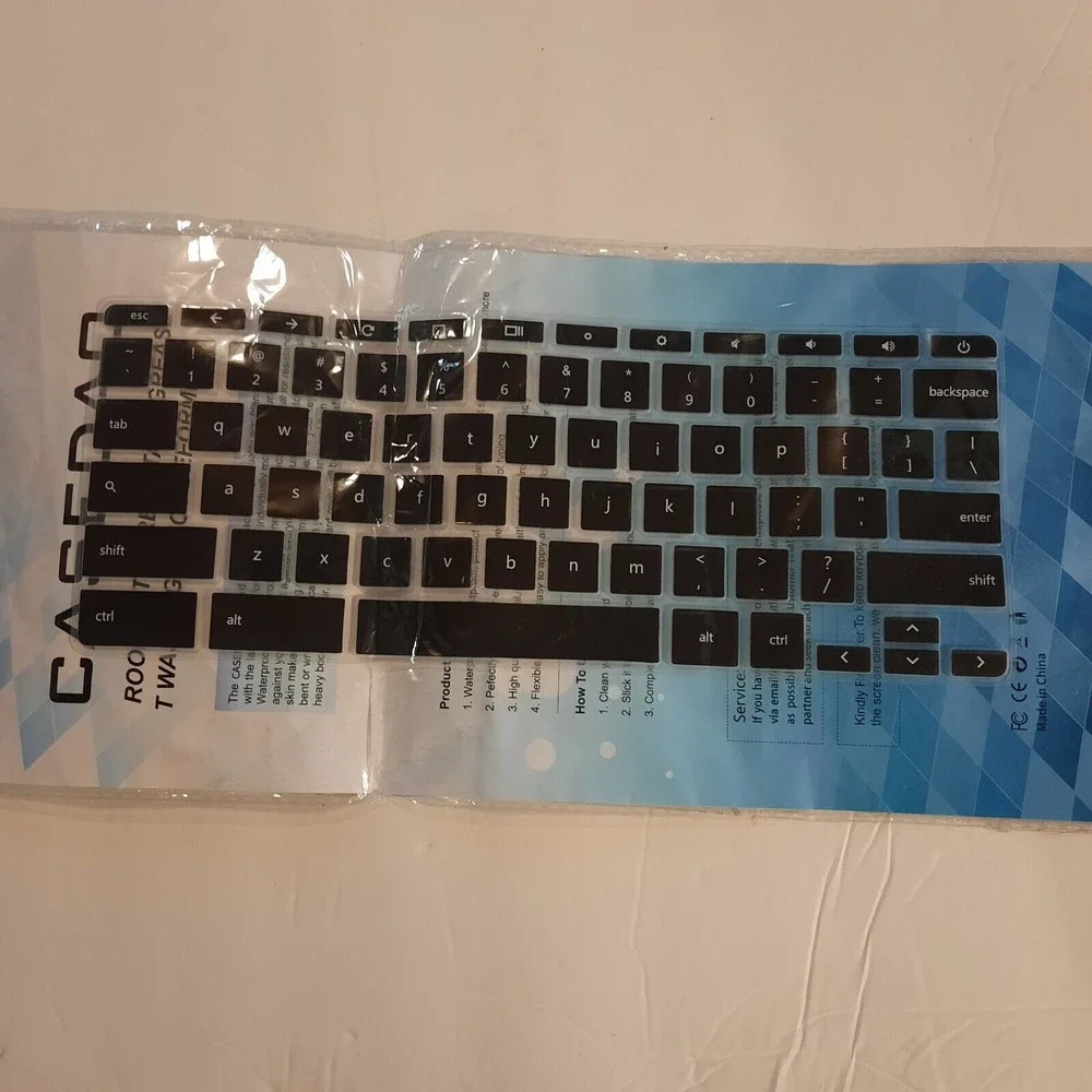 HP Chromebook 14 and 11 Keyboard Skin(Black) Casedao Brand